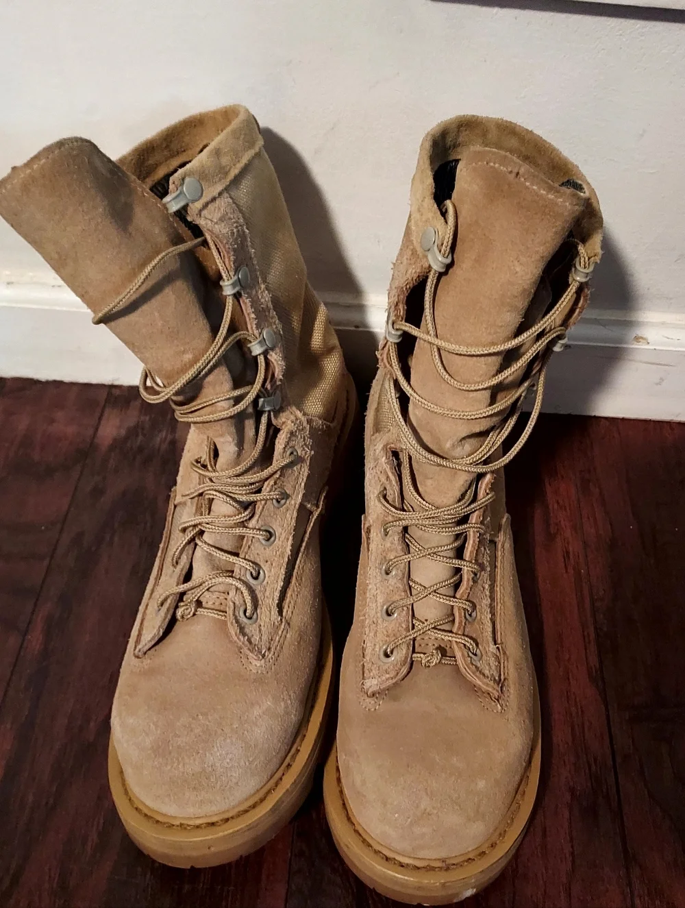 Vibram Men’s Suede  Military Steel toe  Combat boots Sz-9.5